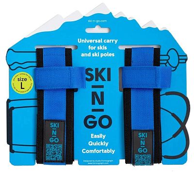 Превью  Стяжка для горных лыж и палок SKI-N-GO (Пара) Blue 96-130 (643VZ-TL17_BLBU)